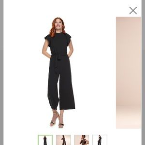 Nine West Flutter Sleeve Jumpsuit